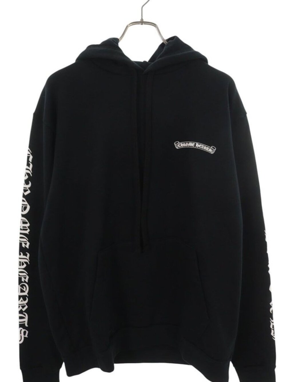 Chrome Hearts Sweatshirt HD Plvr Sleeve English Logo Back Scroll Label Print